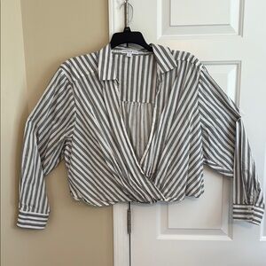 Striped Women's crop top